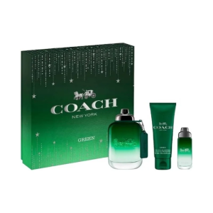 Coach Green Men EDT Set 100ML + 15ML + Shower Gel 100ML