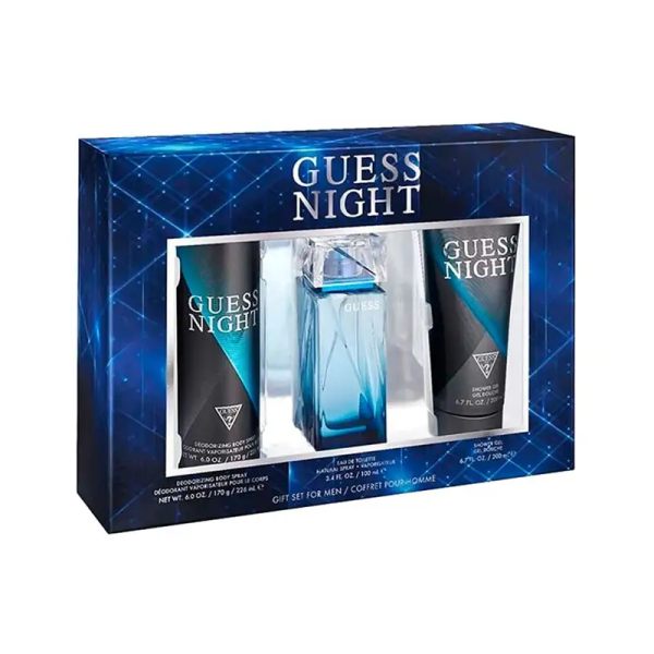 Guess_Night_Men_EDT_Set_100ML__Shower_Gel_200ML__Body_Spray_226ML Guess Night Men EDT Set 100ML + Shower Gel 200ML + Body Spray 226ML
