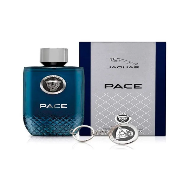 Jaguar Pace Men EDT Set 100ML + Coffret Keychain
