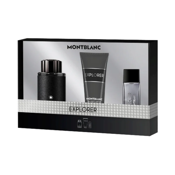 Mont Blanc Explorer Men EDP Set 100ML + 7.5ML EDP + Shower Gel 100ML