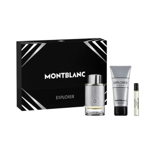 Mont Blanc Explorer Platinum Men EDP Set 100ML + 7.5ML EDP + Shower Gel 100ML CS