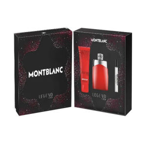 Mont Blanc Legend Red Men EDP Set 100ML + 7.5ML + Shower Gel 100ML (Red Box)