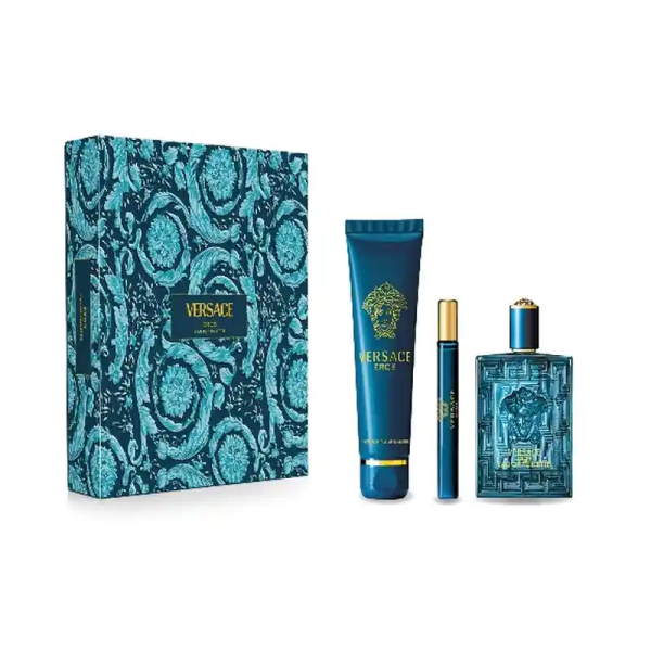 Versace Eros Men EDT Set 100ML + 10ML + Shower Gel 150ML